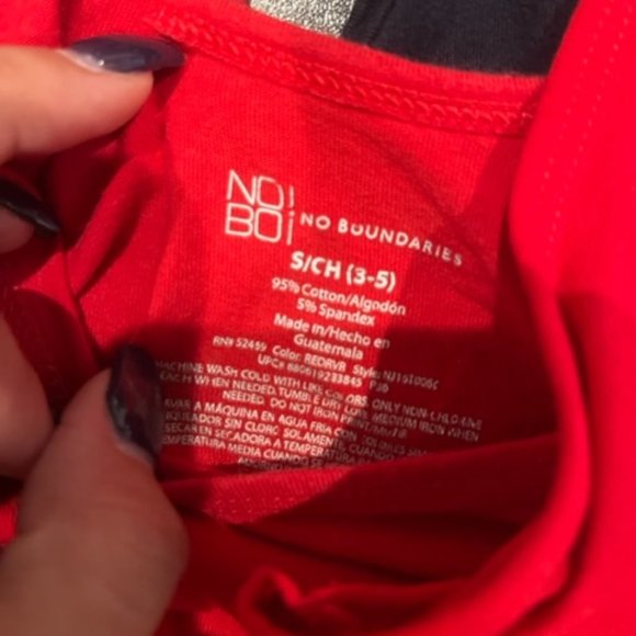 Bundle of 3 Tank Tops 1 Small Navy 1 Small Red 1 Medium Red NOBO Round Neck - Picture 2 of 5